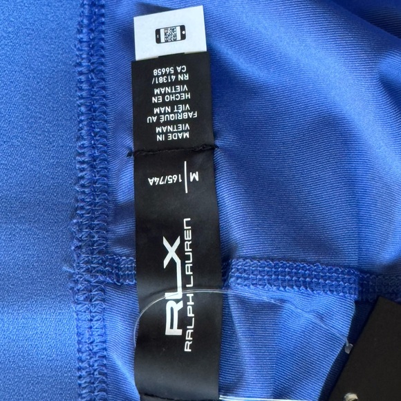 RLX Ralph Lauren baby Blue and White Striped Skort golf tennis sport size M - Picture 6 of 9